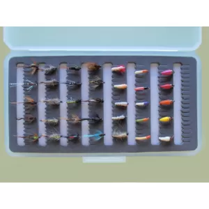 35 Nymph Flies in a Slimline box - Slot Foam