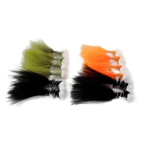 12 Booby Trout Flies Orange,Olive and Black