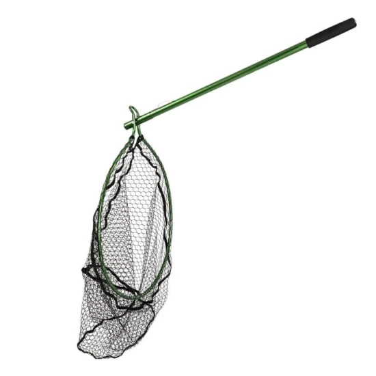 Snowbee Folding Salmon/Pike Landing Net with Rubber-Mesh 
