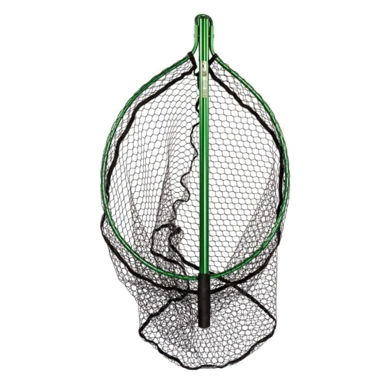 Snowbee Folding Salmon/Pike Landing Net with Rubber-Mesh 