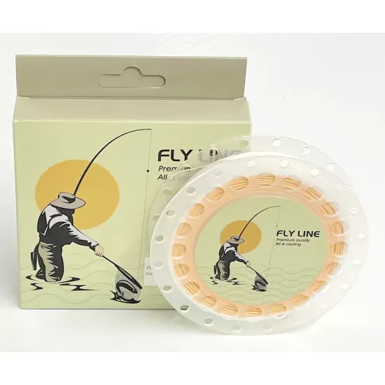 Three pack of Troutflies Fly line with Backing attached