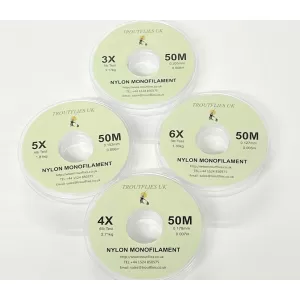 Troutflies Nylon Monofilament Leader - 50m
