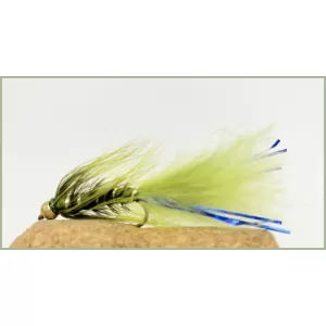 Goldhead Flash Damsel - Olive/Blue