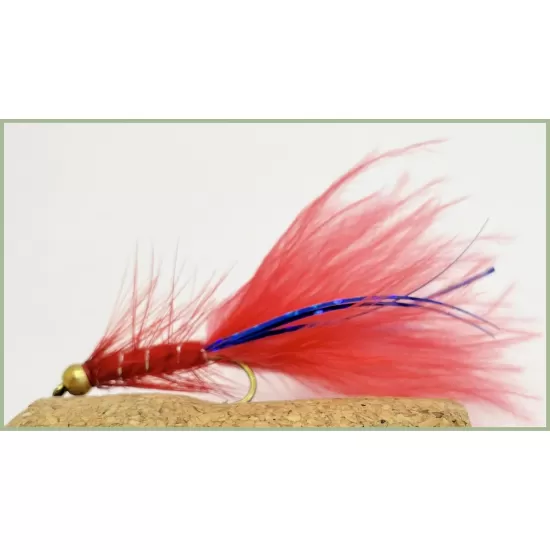 Goldhead Flash Damsel - Red/Blue