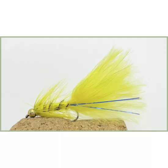 Goldhead Flash Damsel - Yellow/Blue