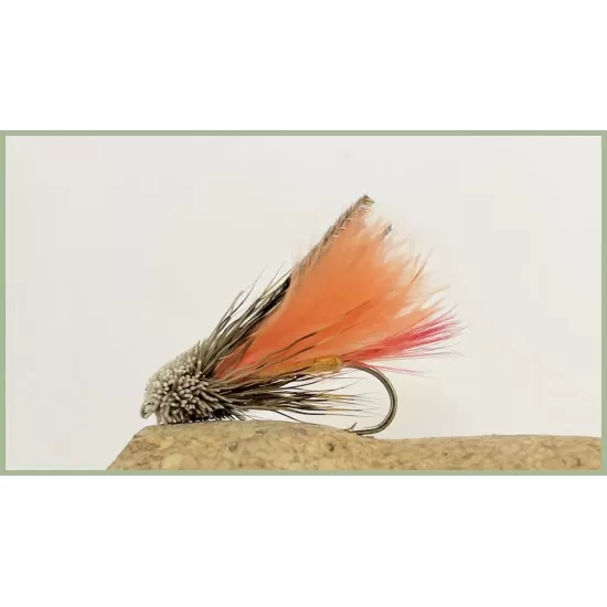 12 Marabou Muddler - Orange,White & Yellow