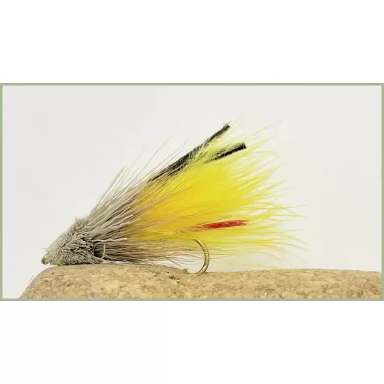 12 Marabou Muddler - Orange,White & Yellow