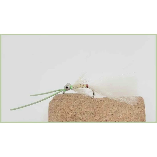 Barbless Beadeye Kick Ass Damsel - White