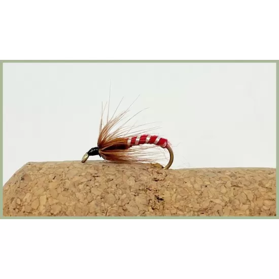 12 Nymph, Aylotts, Red & Green Sedge Pupa