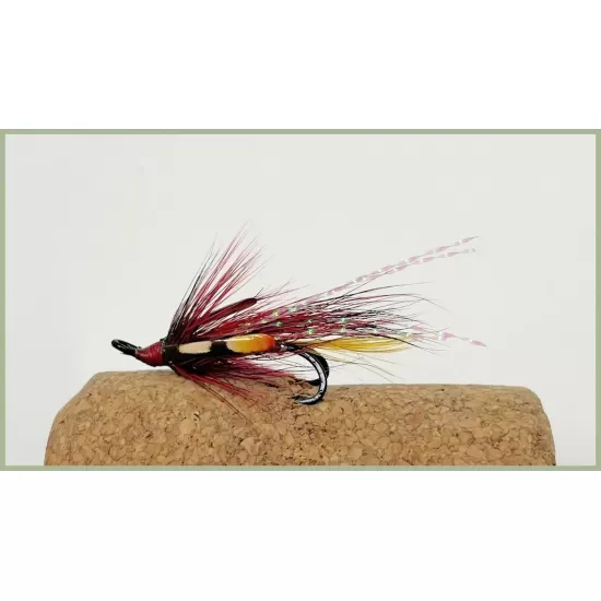 24 Double Hook Salmon Flies - Boxed Set
