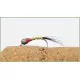 12 Tungsten Bead Perdigon Nymph - Black, Brown & Yellow