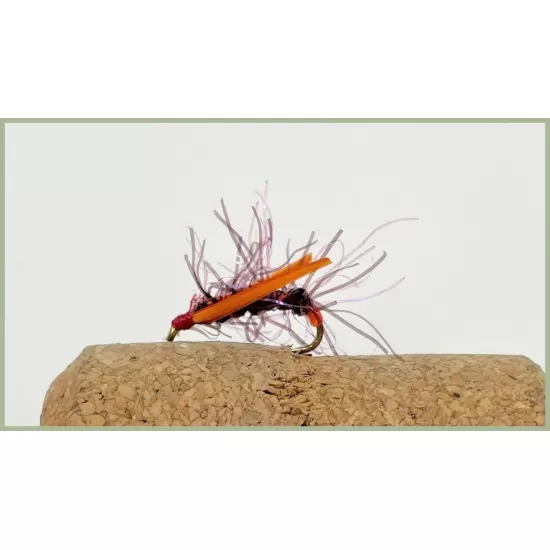 UV Straggle Diawl Bach - Claret