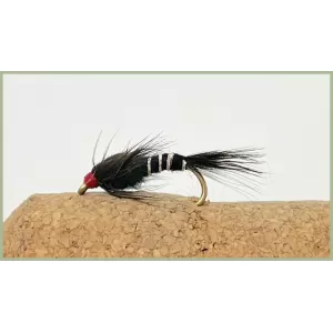 Hidden Weighted Black and Silver Ribbed