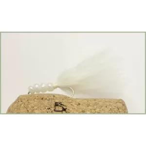 White Beaded Marabou