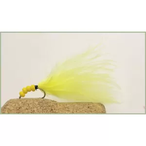 Yellow Beaded Marabou