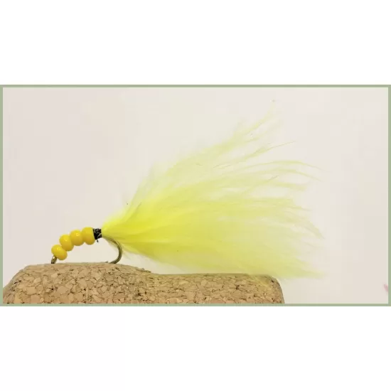 12 Beaded Marabou Nymph - Mixed Colour