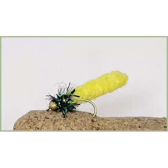 16 Barbless Goldhead Mop Fritz Head