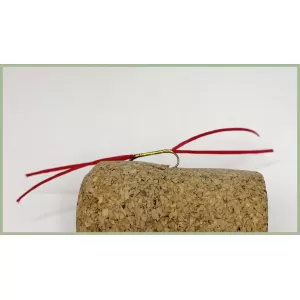 Barbless Red and Gold Apps Bloodworm