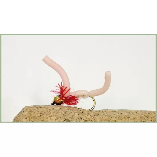 18 Mixed Gold Bead Fritz Squirmy Worm, Mixed Colours