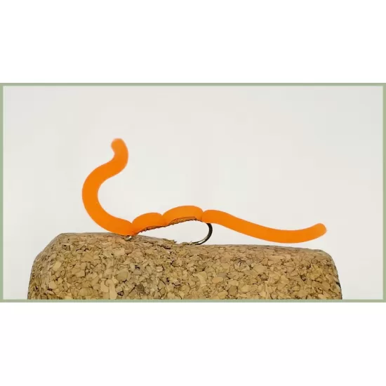 18 Unweighted Squirmy Worms, Mixed Colours