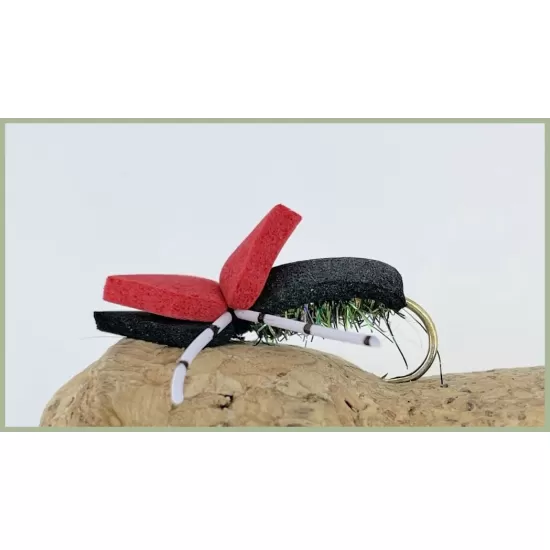 18 Dry Flies - Beetles and Foam Ants inc Hi Viz, Ants and Lady