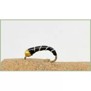 Goldhead Black Zebra Midge