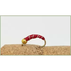 Goldhead Red Zebra Midge
