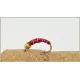 18 Goldhead Zebra Midge - Black, Olive, Red