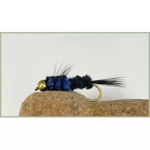 Goldhead Long Shank Blue Montana