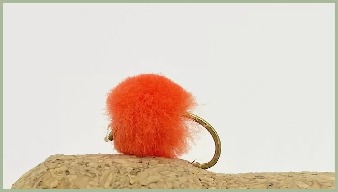 3x Uova Artificiali Barbless #12 Eggstacy UV &ndash; Multicolore Bianco/Arancio Per Pesca A Mosca Trota