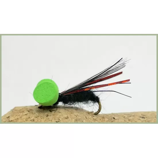 Dynamite Booby - Red & Black (Lime head)