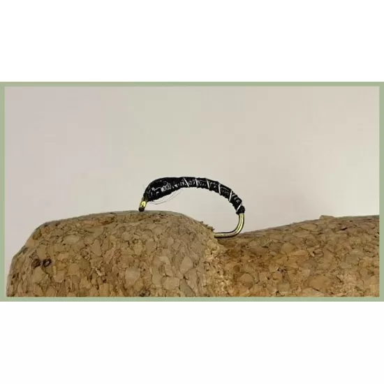 12 Barbless Epoxy Buzzer - Black and Olive