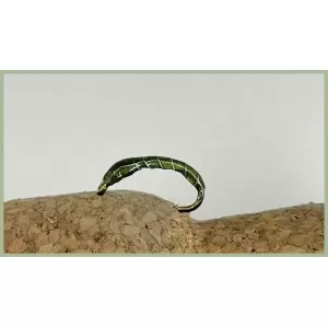 12 Barbless Epoxy Buzzer - Black and Olive