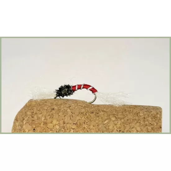 18 Standard Thorax Buzzers Black, Olive and Red