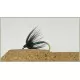 12 Wet Flies - Black Spider, Black Magic & Pearl Lurex