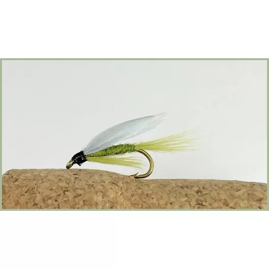 12 Wet Flies - Black Gnat,Alder & Medium Olive