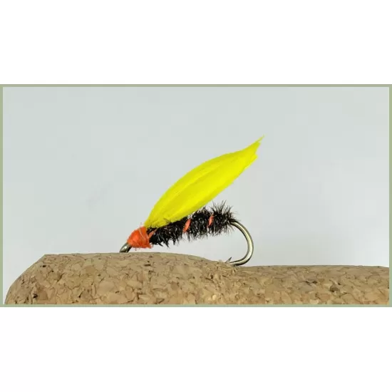 12 Wet Cormorant, Yellow, Olive, Black and Orange