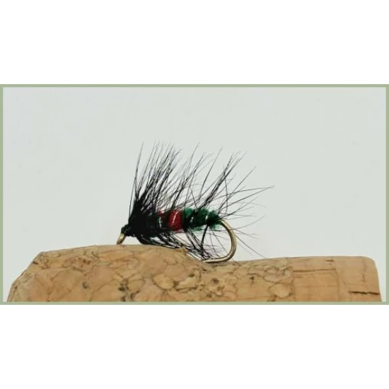 Barbless Green Bibio Wet Fly