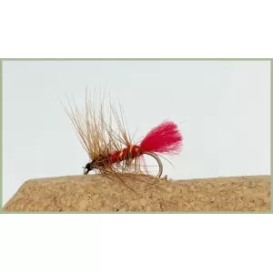 12 Dry Flies - Black Spider,Black Red Gnat, Soldier Palmer