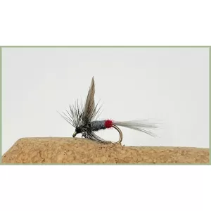 12 Barbless Dry Flies - Blue Dun, Olive Dun & Iron Blue Dun