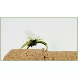 18 Barbless Parachute Dry Flies, mixed colours