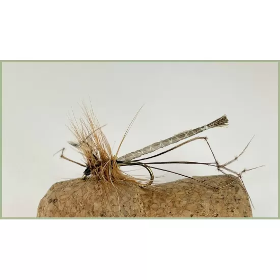 12 Barbless Unweighted Daddy's - Natural detached, Olive detached and Brown Foam