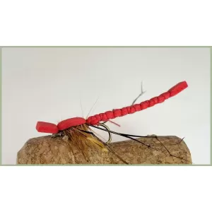 12 Barbless Mixed Foam Daddy Long Legs - Orange, Red, Tan, Brown