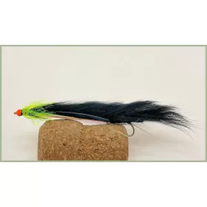 Barbless Hothead Green Collar Black Snake (Zonker)