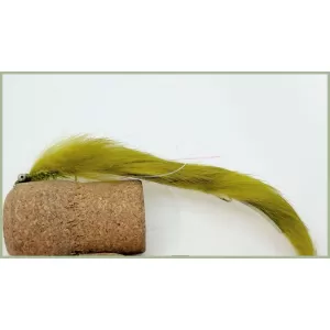 Olive Double Hook Humungous Snake Zonker