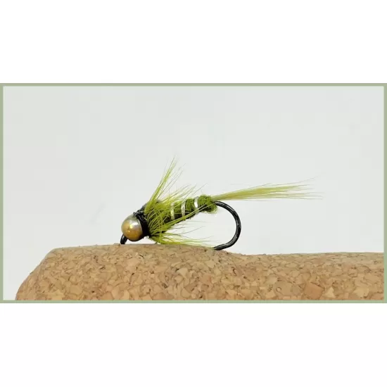 Barbless Goldhead Olive Nymph
