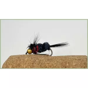 Barbless Goldhead Short Shank Red  Montana