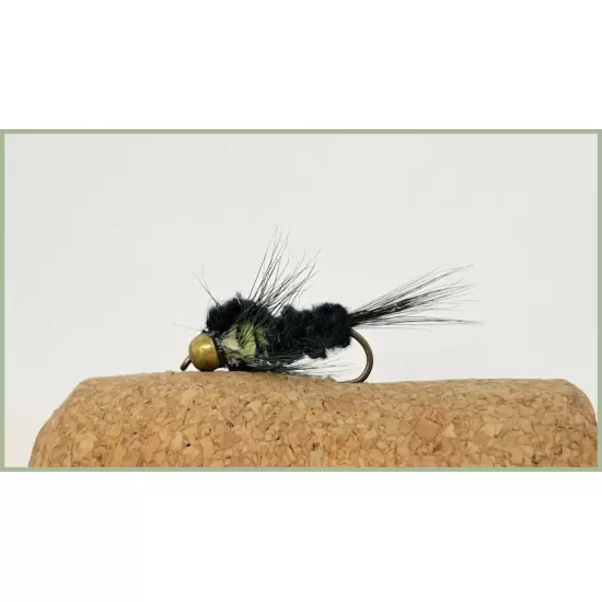 Barbless Goldhead Montana - Yellow Shortshank