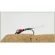 12 Barbless Tungsten Bead Perdigon Nymph - Black, Brown & Yellow