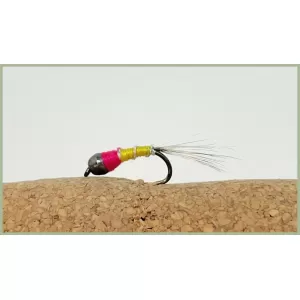 Barbless Perdigon Nymph - Yellow